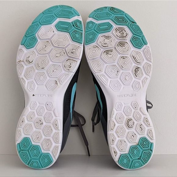 Nike Flex Trainer 6 Gray and Turquoise Running Shoes Women's 8 - Picture 8 of 9